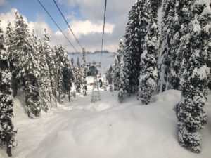 skiing in Gulmarg - gondola