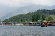 Kashmri tour and travel - Shikara boats on Dal Lake, Srinagar, Kashmir, India